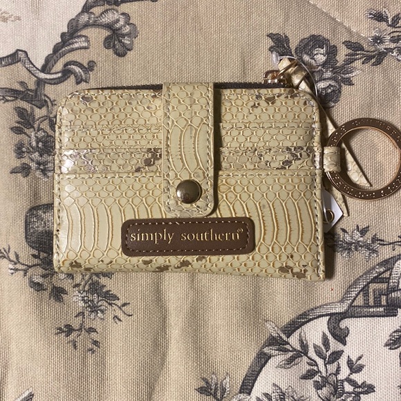 Simply Southern bundle with key wristlet and metallic cardholder. - Picture 2 of 4